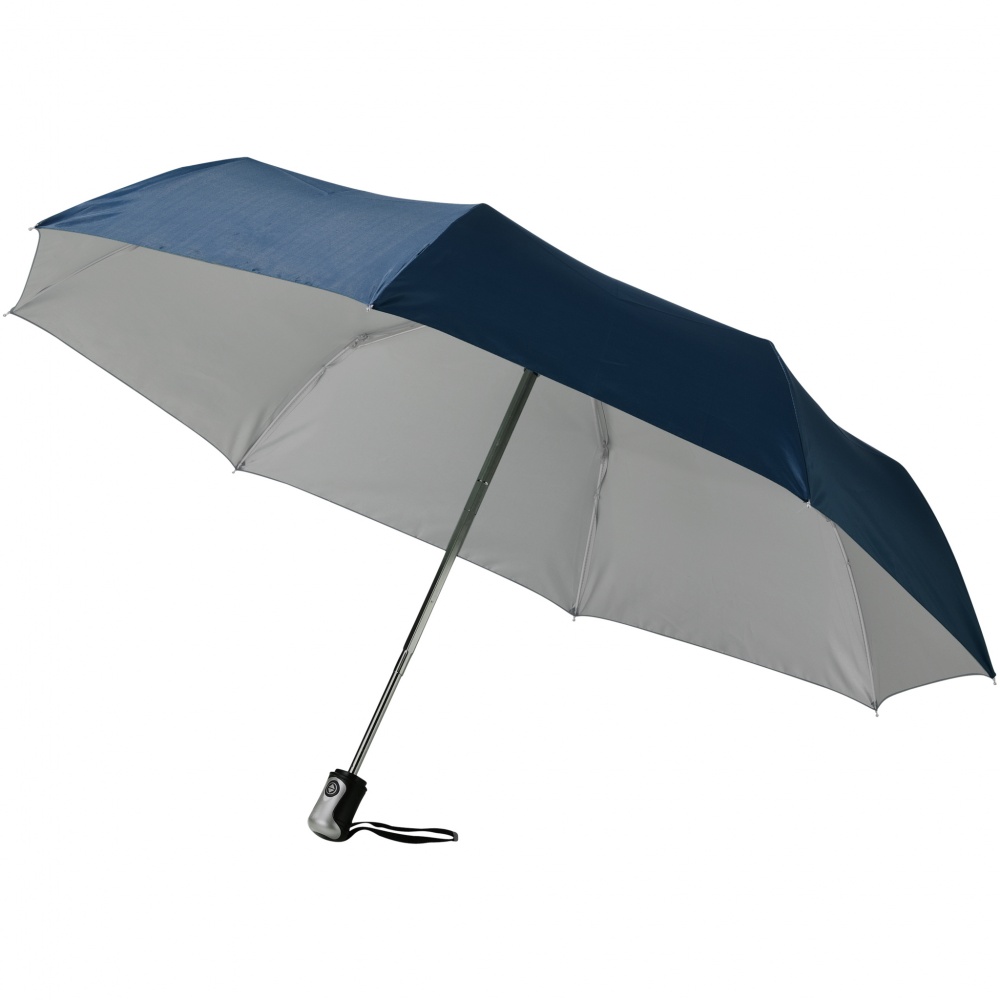 Logotrade firmakingid pilt: 21.5" Alex automaatne vihmavari, tumesinine - hõbedane