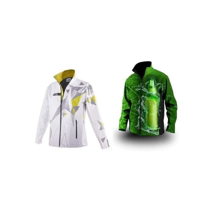 Logotrade reklaamkingituse foto: Softshell jakk koos ülepinna CMYK trükiga