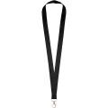 Impey Lanyard mit praktischem Haken, Durchgehend schwarz