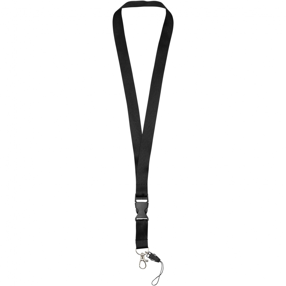 Logotrade Logogeschenke das Foto: Sagan Lanyard mit abnehmbarer Schnalle und Handyband