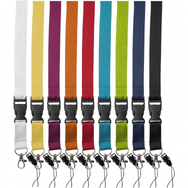 Logotrade Werbeartikel das Foto: Sagan Lanyard mit abnehmbarer Schnalle und Handyband