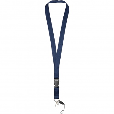 Logotrade Werbegeschenke das Foto: Sagan Lanyard mit abnehmbarer Schnalle und Handyband