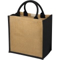 Chennai Jute Tragetasche 16L, Natur / Tiefschwarz