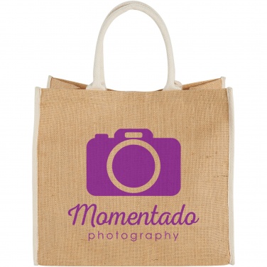 Logotrade werbemittel das Foto: Harry farbige Jute Tragetasche 25L