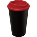 Americano® 350 ml Isolierbecher, Durchgehend schwarz / rot