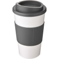 Americano® 350 ml Isolierbecher mit Schutzring, Weiß / Grau