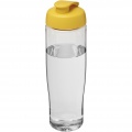 H2O Active® Tempo 700 ml Sportflasche mit Klappdeckel, Transparent / Gelb