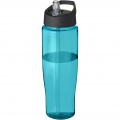 H2O Active® Tempo 700 ml Sportflasche mit Ausgussdeckel, Aquablau / Tiefschwarz