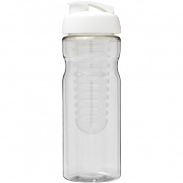 Logotrade Firmengeschenke das Foto: H2O Active® Base 650 ml Sportflasche mit Klappdeckel und Infusor