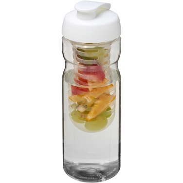 Logotrade Werbegeschenke das Foto: H2O Active® Base 650 ml Sportflasche mit Klappdeckel und Infusor