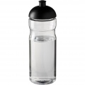 H2O Active® Base 650 ml Sportflasche mit Stülpdeckel, Transparent / Tiefschwarz