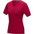 Kawartha T-Shirt für Damen mit V-Ausschnitt, Rot