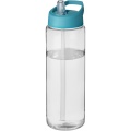 H2O Active® Vibe 850 ml Sportflasche mit Ausgussdeckel, Transparent / Aquablau