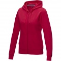 Ruby Hoodie mit durchgehendem Reißverschluss aus Bio-Material für Damen, Rot