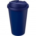 Americano® Eco 350 ml recycelter Becher mit auslaufsicherem Deckel, Blau