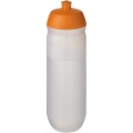 HydroFlex™ Clear 750 ml Squeezy Sportflasche, Orange / Mattklar