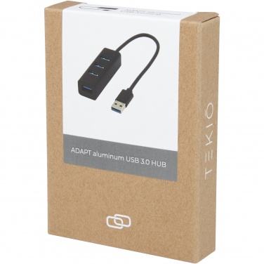 Logotrade Werbeartikel das Foto: ADAPT USB 3.0-Hub aus Aluminium