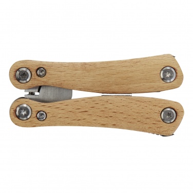 Logotrade Werbegeschenke das Foto: Anderson Mittelgroßes Multitool aus Holz mit 12 Funktionen