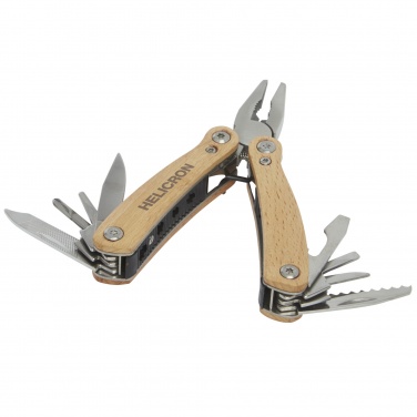 Logotrade Logogeschenke das Foto: Anderson Mittelgroßes Multitool aus Holz mit 12 Funktionen