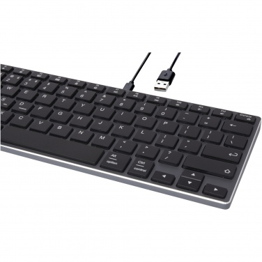 Logotrade Logogeschenke das Foto: Hybrid Bluetooth Tastatur – QWERTY