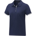 Morgan Polo für Damen, zweifarbig, Marine