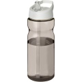 H2O Active® Base Tritan™ 650 ml Sportflasche mit Ausgussdeckel, Anthrazit / Weiß