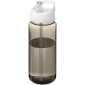 H2O Active® Octave Tritan™ 600 ml Sportflasche mit Ausgussdeckel, Anthrazit / Weiß