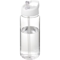 H2O Active® Octave Tritan™ 600 ml Sportflasche mit Ausgussdeckel, Transparent klar / Weiß