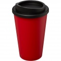 Americano® 350 ml Isolierbecher, Durchgehend schwarz / rot