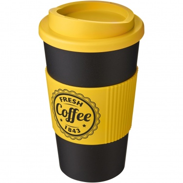 Logotrade Werbegeschenke das Foto: Americano® 350 ml Isolierbecher mit Schutzring