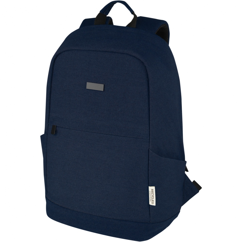 Logotrade werbemittel das Foto: Joey 15,6 Zoll Anti-Diebstahl Laptop Rucksack 18 L aus GRS-recyceltem Canvas