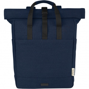 Logotrade Logogeschenke das Foto: Joey 15" GRS Rolltop Laptoprucksack aus recyceltem Canvas 15 L