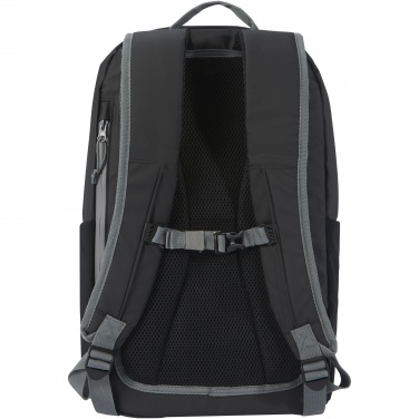 : Aqua wasserabweisender 15" Laptop-Rucksack aus GRS Recyclingmaterial 21 L