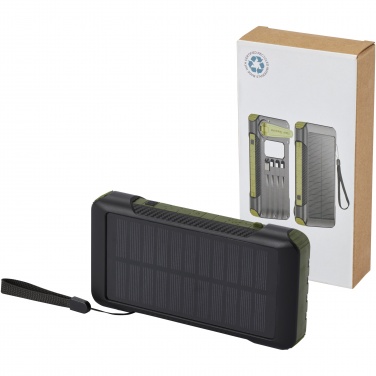 : Soldy 10.000 mAh Solardynamo-Powerbank aus recyceltem GRS Kunststoff 