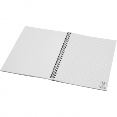 : Desk-Mate® A5 recyceltes farbiges Notizbuch mit Spiralbindung