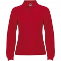 Estrella Langarm Poloshirt für Damen, Rot