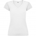 Victoria T-Shirt mit V-Ausschnitt für Damen, Weiß