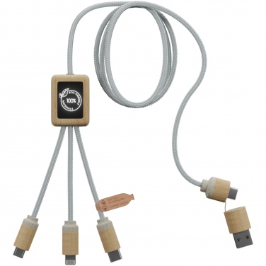 : SCX.design C49 5-in-1 Ladekabel mit Leuchtlogo