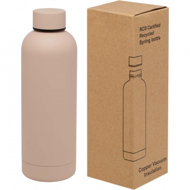 : Spring 500 ml RCS-zertifizierte Kupfer-Vakuum Isolierflasche aus recyceltem Edelstahl