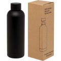 Spring 500 ml RCS-zertifizierte Kupfer-Vakuum Isolierflasche aus recyceltem Edelstahl, Durchgehend schwarz