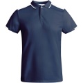 Tamil Sport Poloshirt für Kinder, Marineblau / Weiß