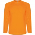 Montecarlo Langarm-Sport-Shirt für Kinder, Fluoreszierendes Orange