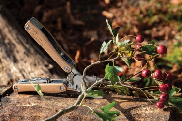 Logotrade Firmengeschenke das Foto: Garten-Multitool aus Holz