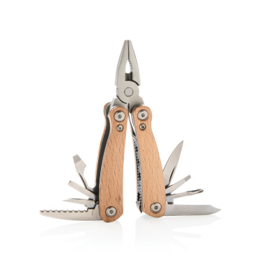 Logotrade Werbegeschenke das Foto: Holz Mini-Multitool