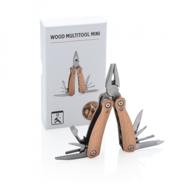 Logotrade Firmengeschenke das Foto: Holz Mini-Multitool