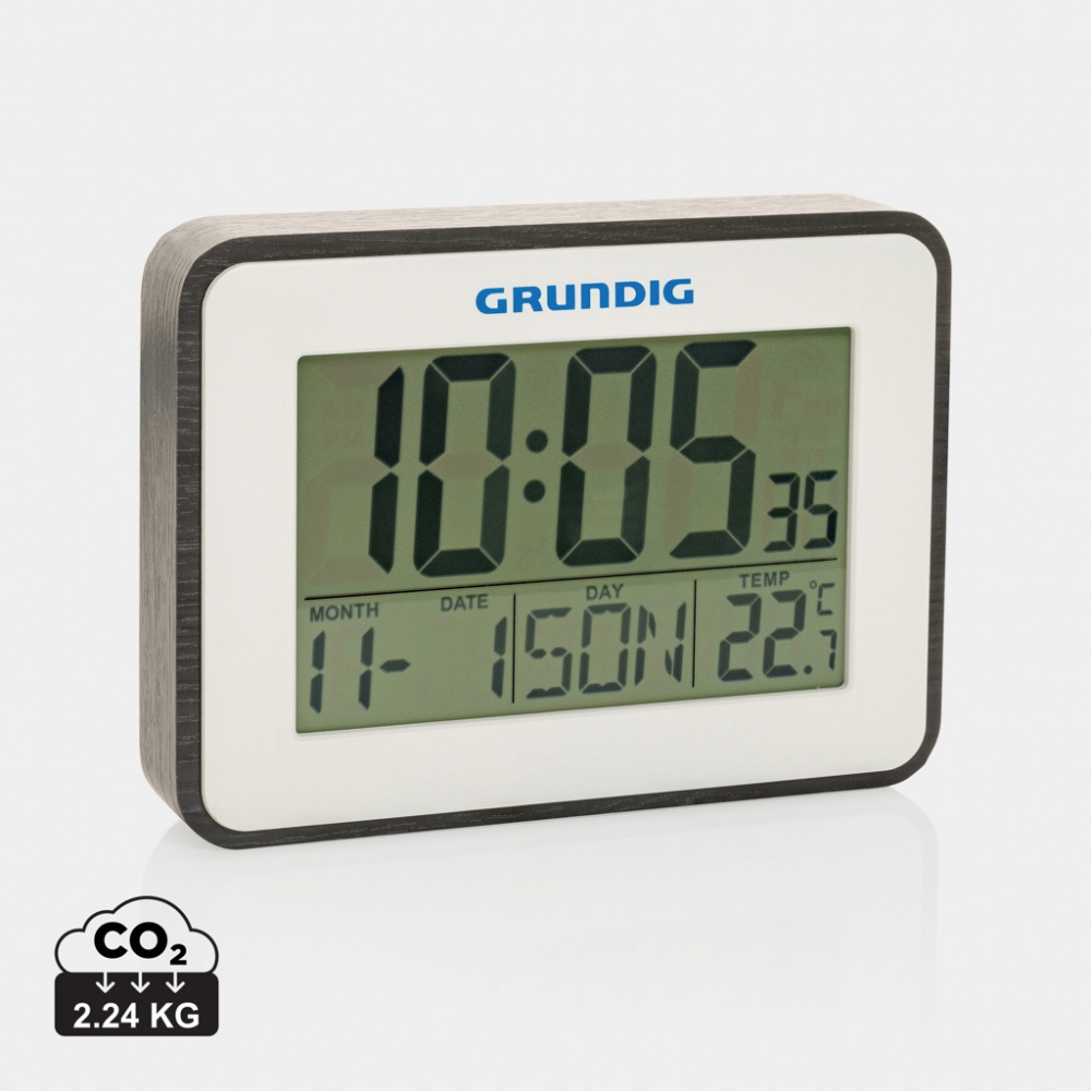 Logotrade werbemittel das Foto: Grundig Thermometer, Wecker und Kalender