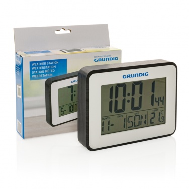 Logotrade werbemittel das Foto: Grundig Thermometer, Wecker und Kalender