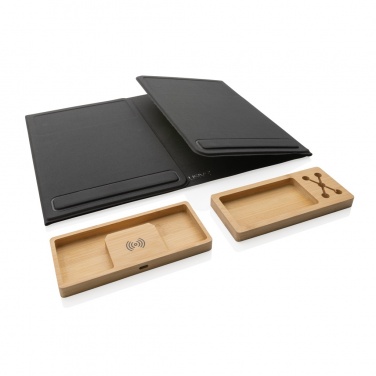 Logotrade Werbeartikel das Foto: Impact AWARE RPET faltbare Desk-Organizer mit Laptop-Ständer