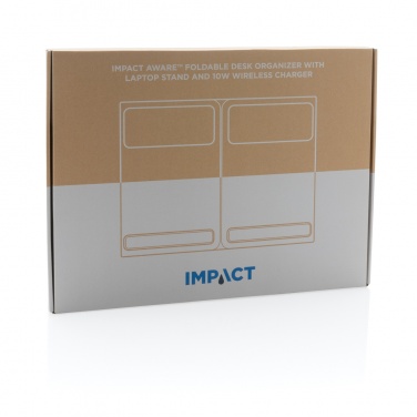 Logotrade Werbegeschenke das Foto: Impact AWARE RPET faltbare Desk-Organizer mit Laptop-Ständer