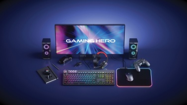 Logotrade Geschäftsgeschenke das Foto: RGB Gaming Mauspad